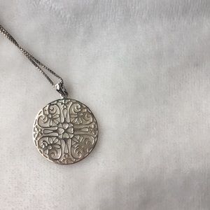 Silver Heart Detailed Necklace